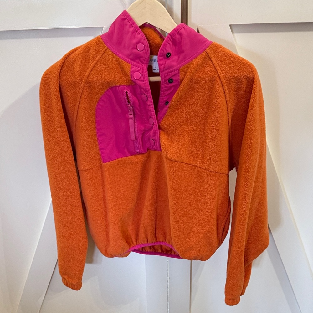 Hippie Rose Orange and Pink Pullover Top